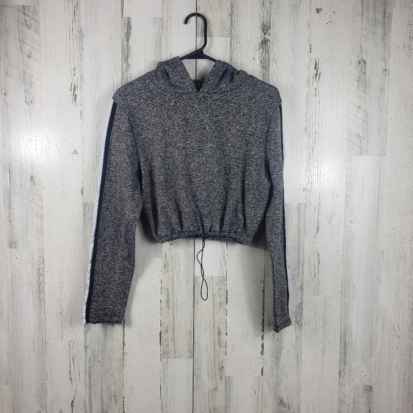 love ari gray speckle cropped sweater juniors size XL - Picture 11 of 11